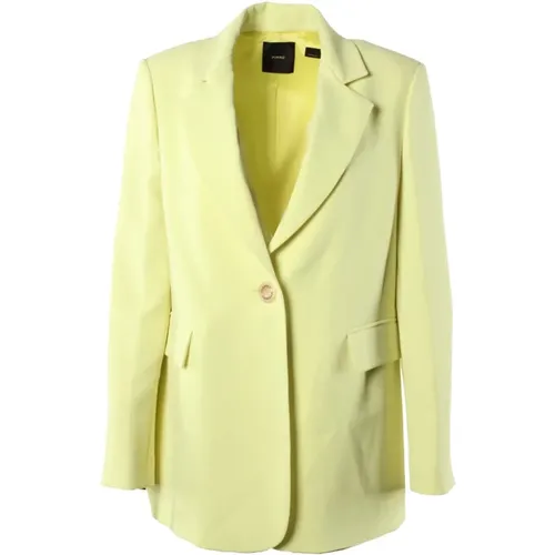 Blazers, female, , Size: M Yellow Blazer for Women - pinko - Modalova