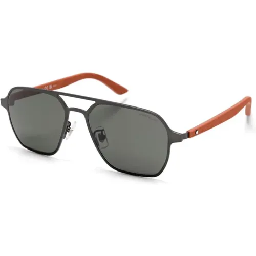 Sunglasses, male, , Size: 56 MM Mb0360S 006 Sunglasses - Montblanc - Modalova