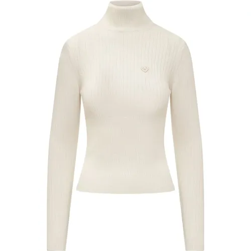 Turtlenecks, female, , Size: S Rib High Neck Turtleneck - Casablanca - Modalova