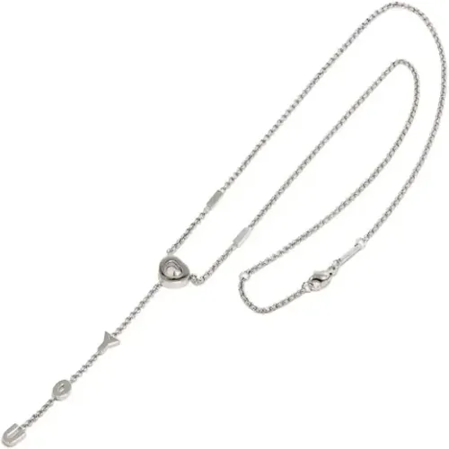 Pre-owned Jewellery, female, , Size: ONE SIZE Pre-owned White Gold necklaces - Chopard Pre-owned - Modalova