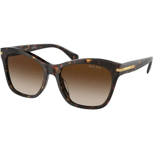 Square Sunglasses Havana Frame , unisex, Sizes: 56 MM - Ralph Lauren - Modalova