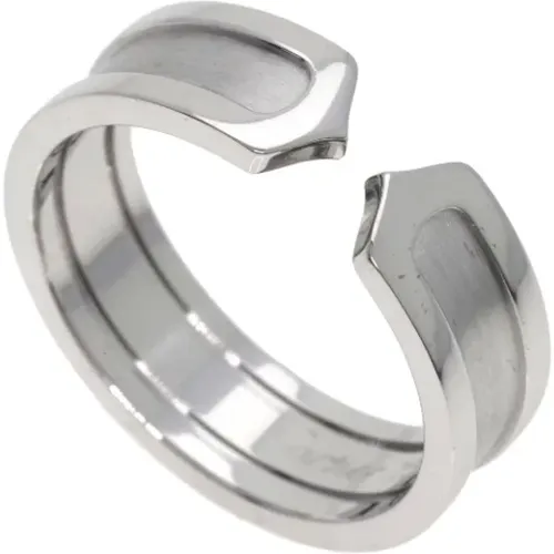 Pre-owned Jewellery, female, , Size: ONE SIZE Pre-owned White Gold rings - Cartier Vintage - Modalova