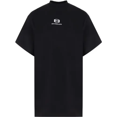 Deconstructed Trompe lOeil T-shirt with Contrast Logo , male, Sizes: M - Balenciaga - Modalova