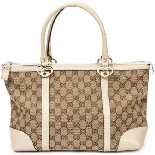 Pre-owned Tote Bags, female, , Size: ONE SIZE Pre-owned Canvas gucci-bags - Gucci Vintage - Modalova