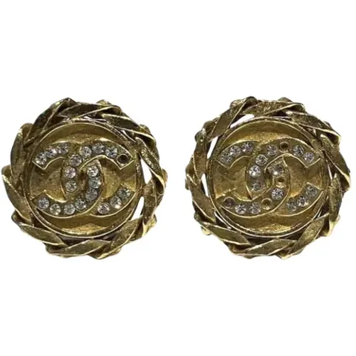 Pre-owned Jewellery, female, , Size: ONE SIZE Pre-owned Metal earrings - Chanel Vintage - Modalova