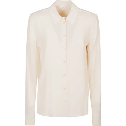 Ivory Skin Long Sleeve Shirt , female, Sizes: S, L - PATRIZIA PEPE - Modalova