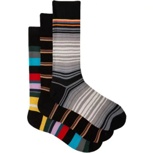 Italian Striped Socks Set , male, Sizes: ONE SIZE - Paul Smith - Modalova