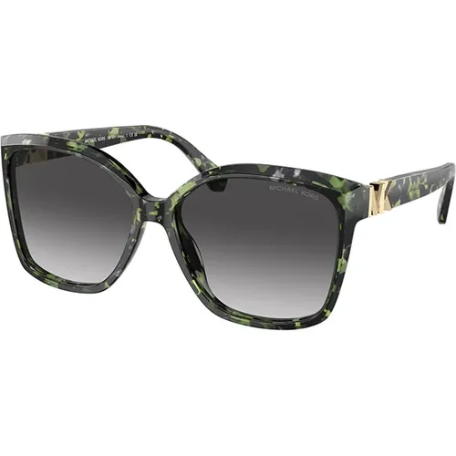 Grüne Verlauf-Sonnenbrille Mk2201-39538G , Damen, Größe: 58 MM - Michael Kors - Modalova