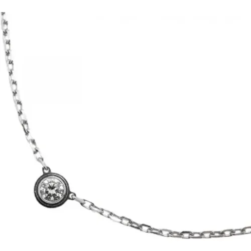 Pre-owned Jewellery, female, , Size: ONE SIZE Pre-owned White Gold necklaces - Cartier Vintage - Modalova