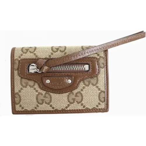 Pre-owned Wallets, female, , Size: ONE SIZE Pre-owned Canvas wallets - Gucci Vintage - Modalova