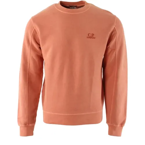 Stilvoller Oranger Pullover für Männer , Herren, Größe: S - C.P. Company - Modalova