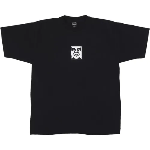 Icon Heavyweight Tee Short Sleeve , male, Sizes: XL, L - Obey - Modalova