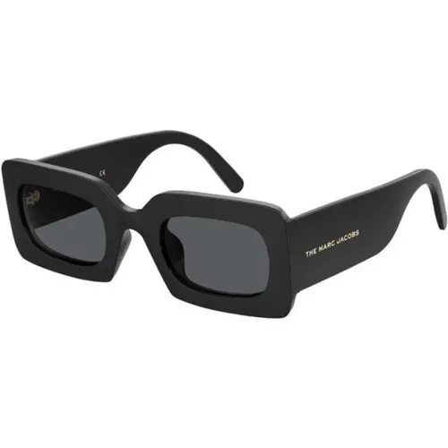 Sonnenbrille mit eckigem Rahmen - Schwarz - Marc Jacobs - Modalova
