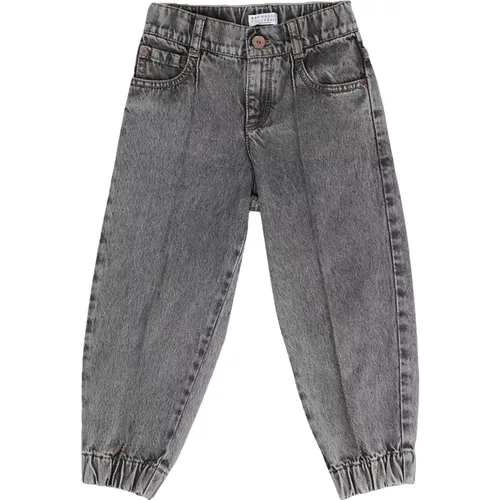 Kinder Jeans Pantalone Bh188P453A - BRUNELLO CUCINELLI - Modalova