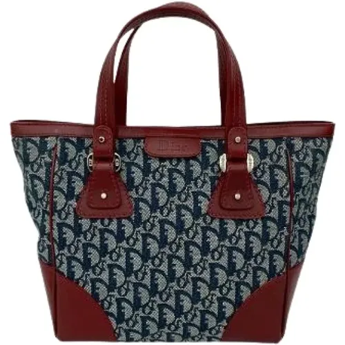 Pre-owned Tote Bags, female, , Size: ONE SIZE Pre-owned Canvas Tote Bag - Dior Vintage - Modalova