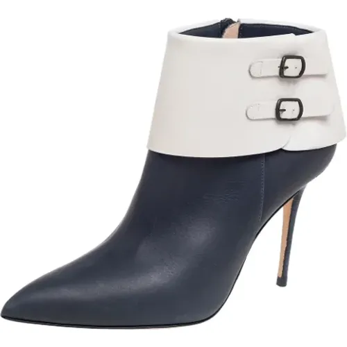 Pre-owned Leather boots , female, Sizes: 3 UK - Manolo Blahnik Pre-owned - Modalova