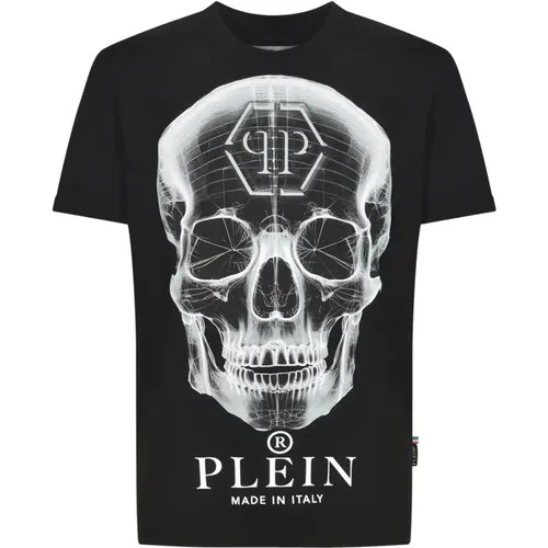 Schwarze T-Shirts und Polos , Herren, Größe: M - Philipp Plein - Modalova