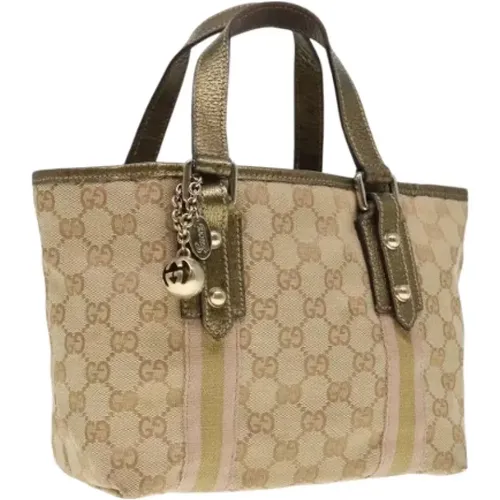 Pre-owned Tote Bags, female, , Size: ONE SIZE Pre-owned Canvas handbags - Gucci Vintage - Modalova