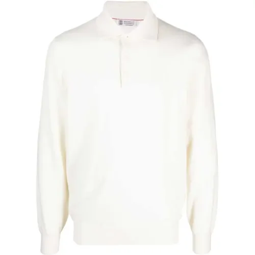 Cashmere Knit Polo Sweater , male, Sizes: 2XL, M, XL - BRUNELLO CUCINELLI - Modalova