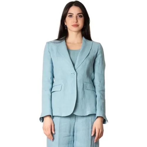 Leinenjacke in Aqua - Max Mara Weekend - Modalova