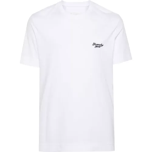 T-Shirts, male, , Size: L Logo-embroidered T-shirt - Givenchy - Modalova