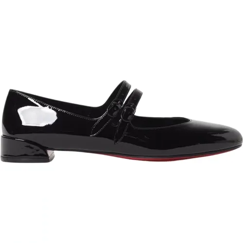 Ballerinas, female, , Size: 8 US Patent Leather Ballet Flats - Christian Louboutin - Modalova