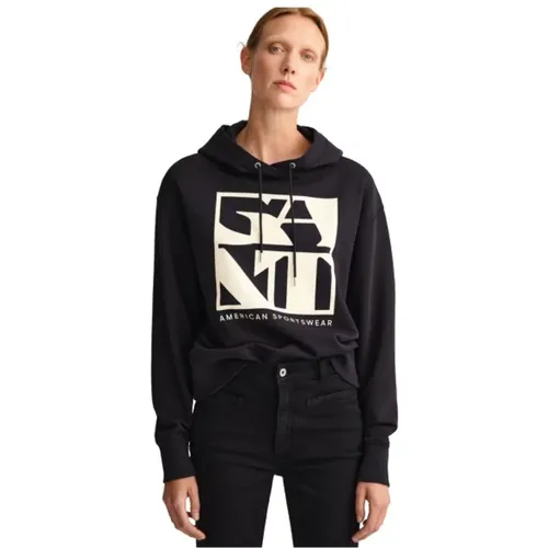 Urban Style Hooded Sweatshirt , female, Sizes: L, M - Gant - Modalova
