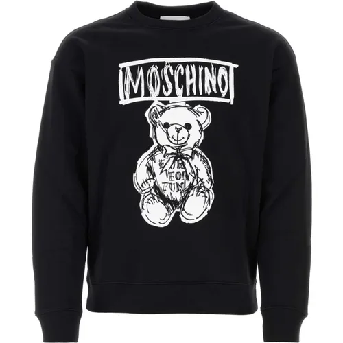 Sweatshirts, male, , Size: 2XL Stylish Cotton Sweatshirt - Moschino - Modalova