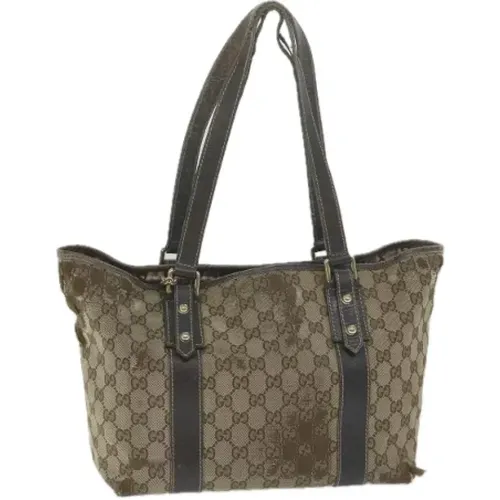 Pre-owned Tote Bags, female, , Size: ONE SIZE Pre-owned Canvas totes - Gucci Vintage - Modalova