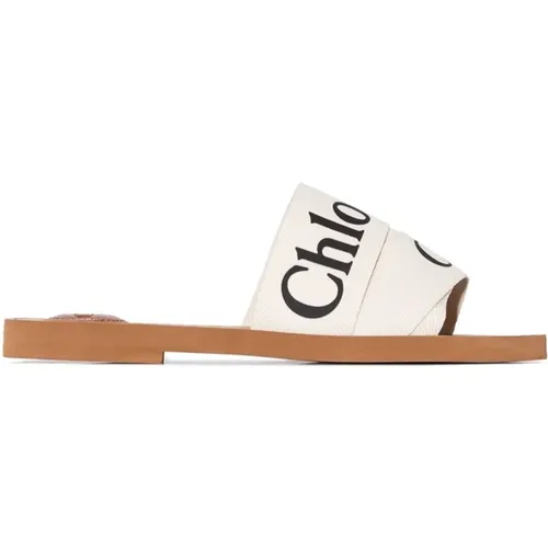 Woody Sandal , female, Sizes: 6 UK, 4 UK, 7 UK, 2 UK - Chloé - Modalova