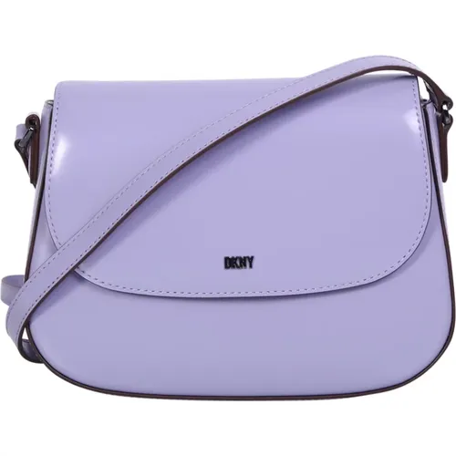 Ellie bag in brushed lilac leather , female, Sizes: ONE SIZE - DKNY - Modalova