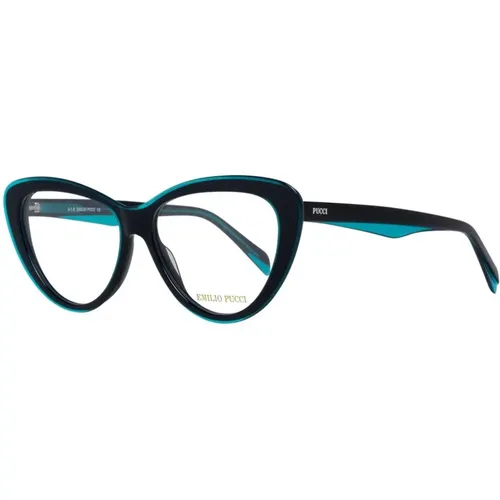 Glasses, female, , Size: ONE SIZE Trendy Turquoise Optical Frames - EMILIO PUCCI - Modalova