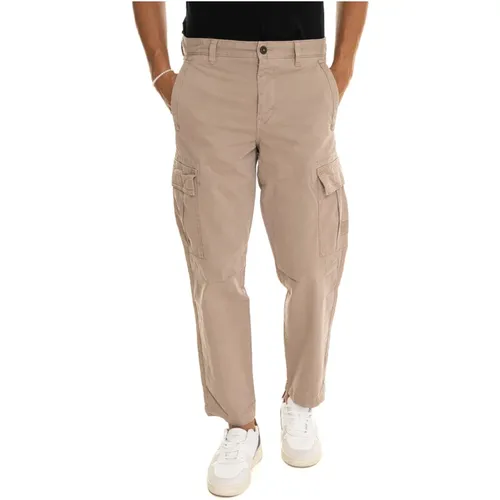 Straight Trousers, male, , Size: W33 Cargo Trousers with Large Side Pocket - Boss - Modalova