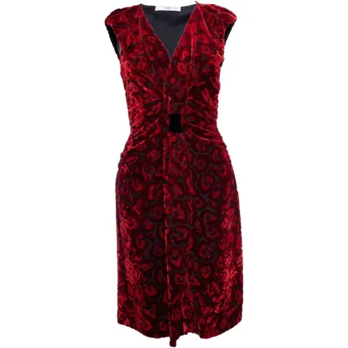 Pre-owned Velvet dresses , female, Sizes: XS - Prada Vintage - Modalova
