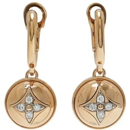 Pre-owned Jewellery, female, , Size: ONE SIZE Pre-owned Rose Gold earrings - Louis Vuitton Vintage - Modalova