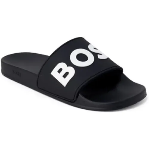 Heren Slippers , male, Sizes: 9 UK, 6 UK, 8 UK, 7 UK, 12 UK, 10 UK, 11 UK - Boss - Modalova