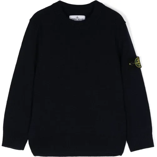 Stilvolles Maglia Hemd,Blaue Pullover - Stone Island - Modalova