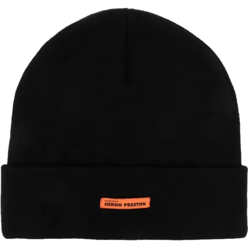 Beanies, male, , Size: ONE SIZE Classic Logo Beanie - Heron Preston - Modalova