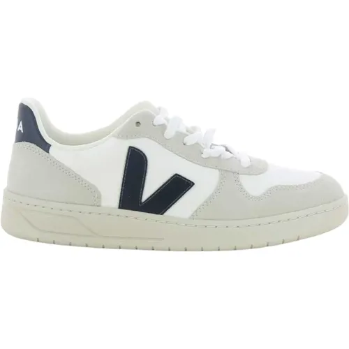 Men`s Shoes Navy V-10 U Z23 , male, Sizes: 10 UK, 11 UK, 8 UK, 9 UK, 7 UK - Veja - Modalova