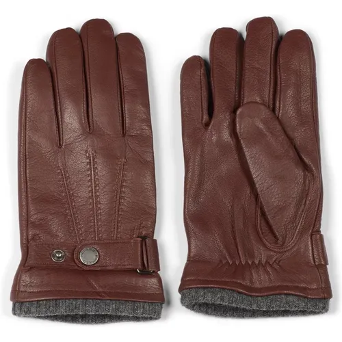 Gloves, male, , Size: S Bruno Leather Winter Gloves - Howard London - Modalova