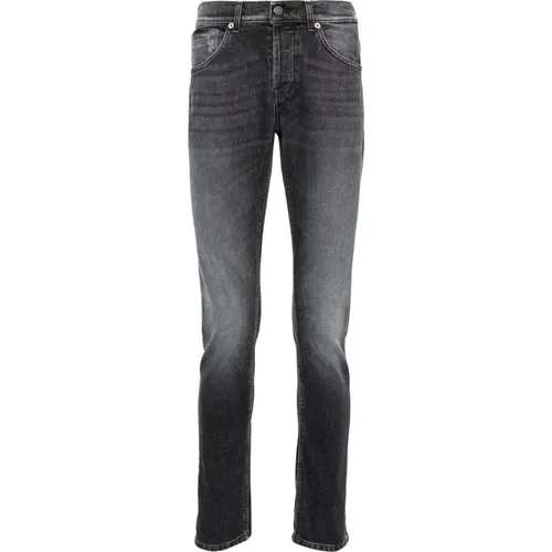 Dunkelgraue Stretch-Denim Skinny Jeans , Herren, Größe: W38 - Dondup - Modalova