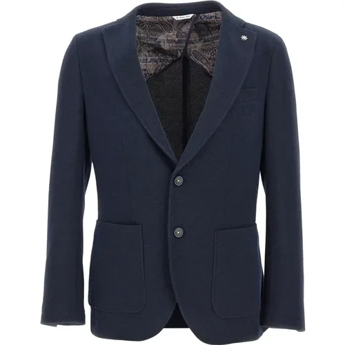 Blazers, male, , Size: S Elegant Suit Jacket - Manuel Ritz - Modalova