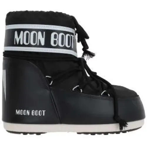 Snow Boots with Round Toe and Rubber Sole , female, Sizes: 3 UK - moon boot - Modalova