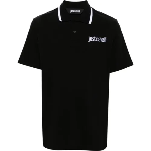 Schwarze T-Shirts und Polos ***cv , Herren, Größe: S - Just Cavalli - Modalova