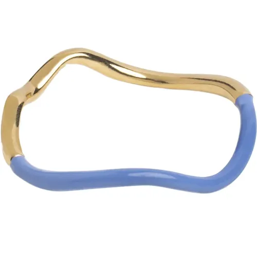 Vergoldeter Sway Ring , Damen, Größe: 54 MM - Enamel Copenhagen - Modalova