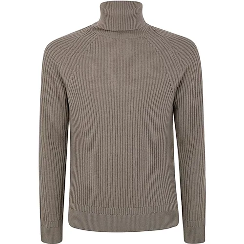 Hellgrüner Slim Fit Rollkragenpullover , Herren, Größe: 2XL - Zanone - Modalova