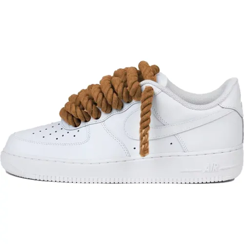 Air Force 1 Brown Rope Laces , male, Sizes: 5 UK, 7 UK, 6 UK, 10 1/2 UK, 2 UK, 9 UK, 11 1/2 UK, 4 UK, 6 1/2 UK, 8 1/2 UK, 2 1/2 UK, 4 1/2 UK, 11 UK, 1 - Nike - Modalova