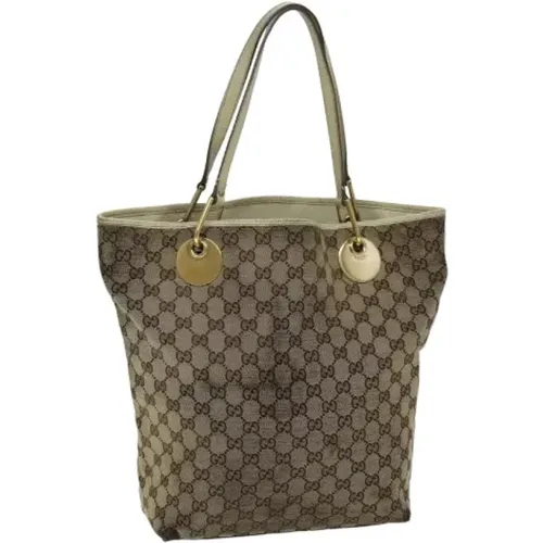 Pre-owned Tote Bags, female, , Size: ONE SIZE Pre-owned Canvas gucci-bags - Gucci Vintage - Modalova