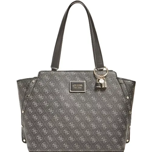 Modern Girlfriend Carryall Handbag in Coal , female, Sizes: ONE SIZE - Guess - Modalova