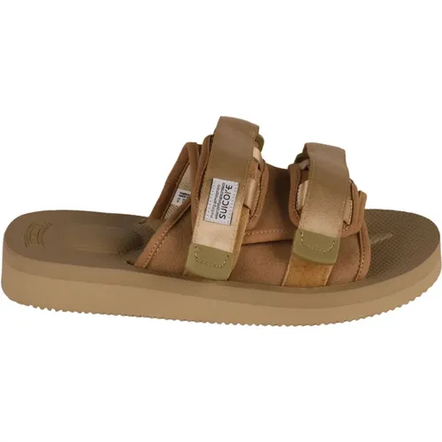 Flat Sandals, male, , Size: 11 US Lightweight Natural Beige Flat Sandals - Suicoke - Modalova